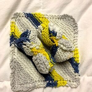 100% Cotton hand knitted dishcloths